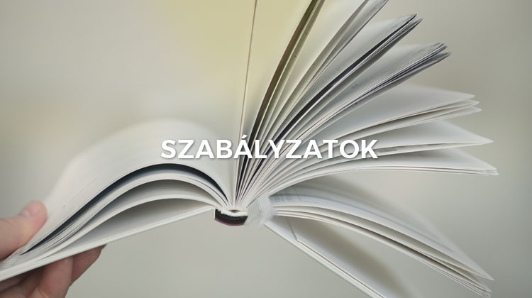 Könnyen elérhető szabályzatok, versenykiírások!