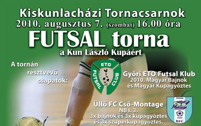 Futsal torna a Kun László Kupáért