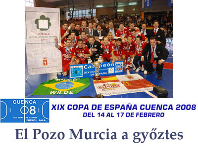 ElPozo Murcia a spanyol kupagyőztes