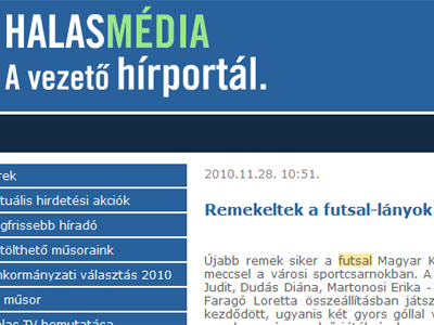 Remekeltek a futsal-lányok