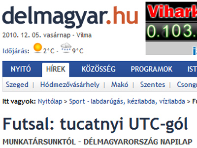 Tucatnyi UTC-gól