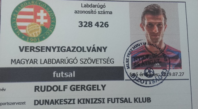 Rudolf Gergely a Dunakeszi Kinizsi Futsal Klubnál