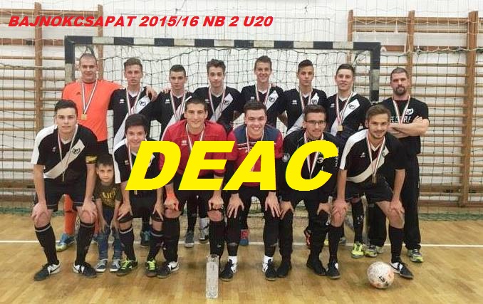 Az NB II U20-as bajnoka a DEAC