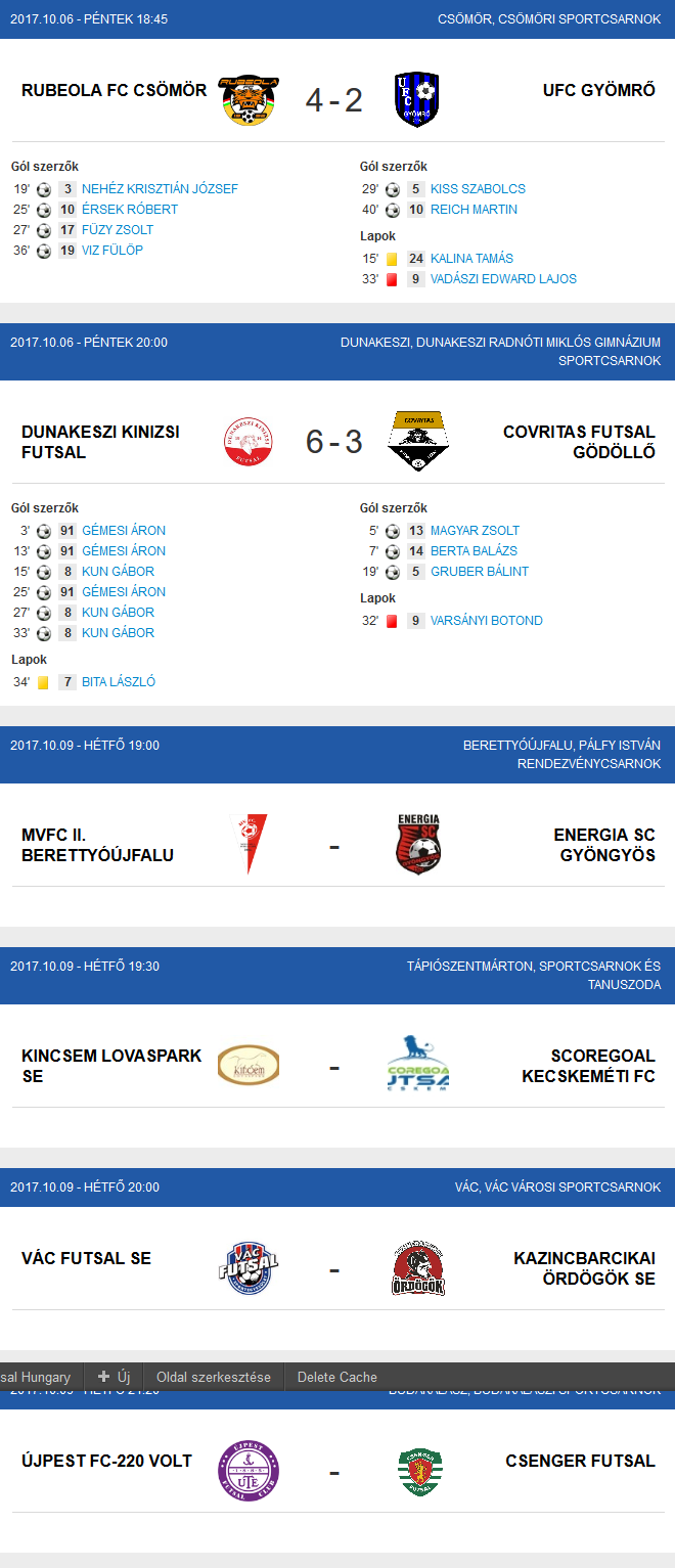 Screenshot-2017-10-9 Mérkőzések Futsal Hungary