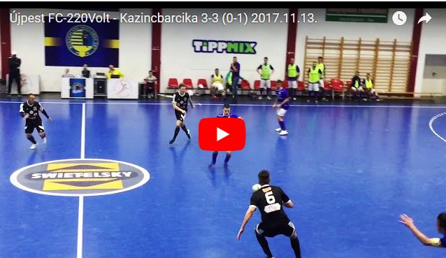 Újpest FC-220Volt – Kazincbarcika 3-3