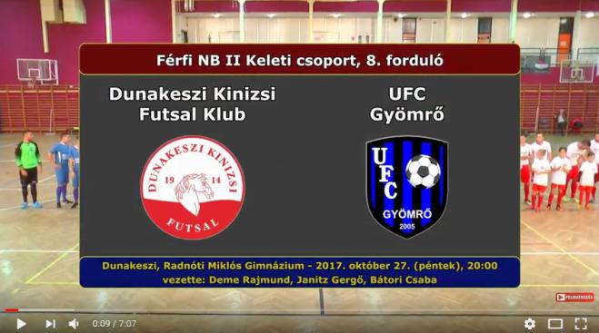 NBII: Dunakeszi Kinizsi – UFC Gyömrő 10-5