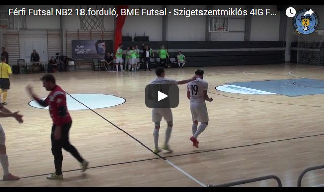 Férfi Futsal NB2 18.forduló, BME – Szigetszentmiklós