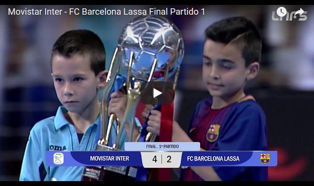 Movistar Inter – FC Barcelona Lassa 4-2, Bajnoki döntő 1. mérkőzés