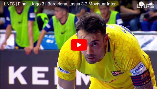 Barcelona Lassa 3-2 Movistar Inter, Bajnoki döntő 3. mérkőzés