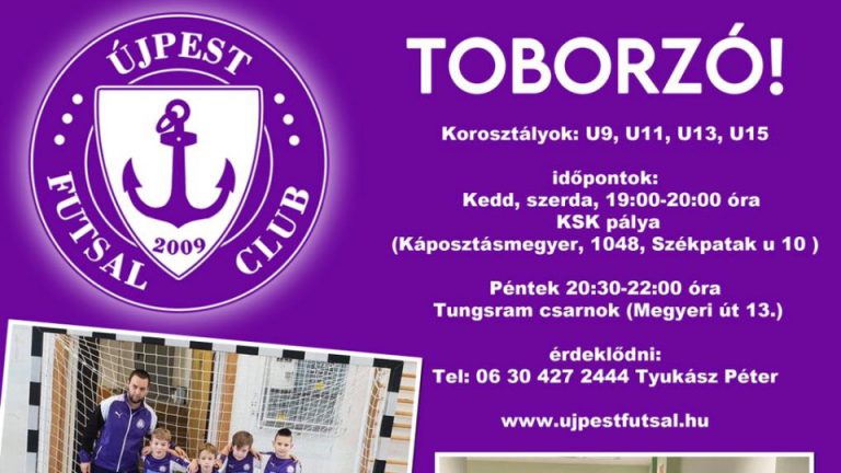 Futsal toborzó Újpesten!