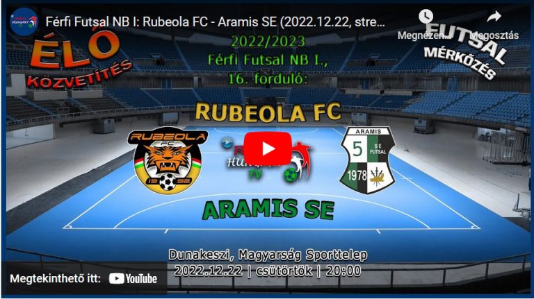 Rubeola FC – Aramis SE (2022.12.22, stream)