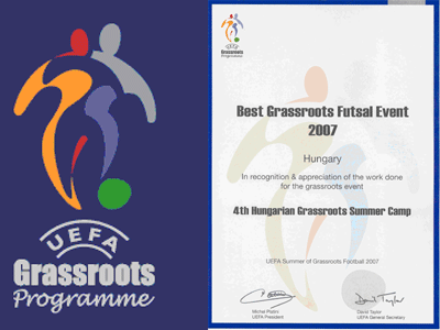 UEFA elismerés a tiszaújvárosi Grassroots Tábornak