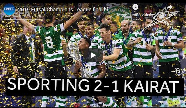 A Sporting nyerte a Bajnokok Ligáját