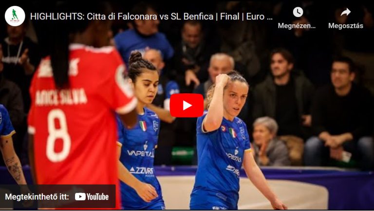 HIGHLIGHTS: Citta di Falconara vs SL Benfica | Final | Euro Women’s Futsal Tournament