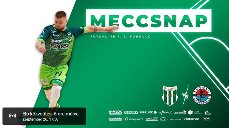Haladás VSE – Á Stúdió Futsal Nyíregyháza NB I. 5. forduló