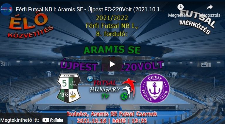 Aramis SE – Újpest FC-220Volt (2021.10