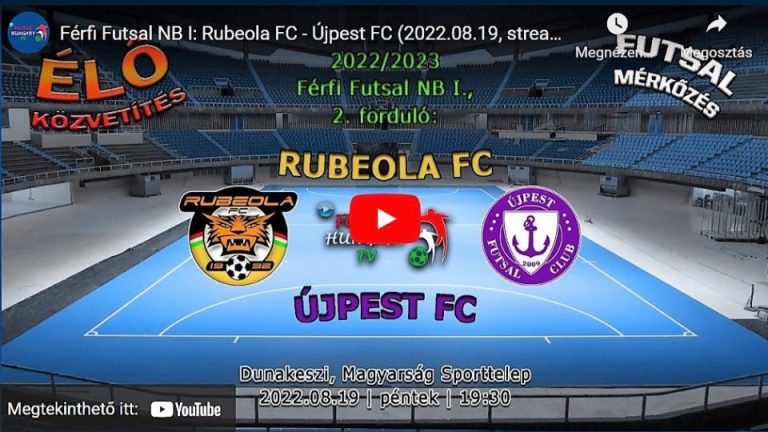 Rubeola FC – Újpest FC (2022.08.19, stream)