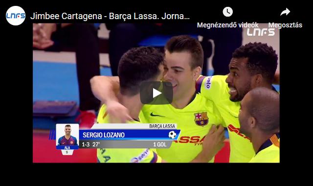 Jimbee Cartagena – Barça Lassa, GÓLÖSSZEFOGLALÓ