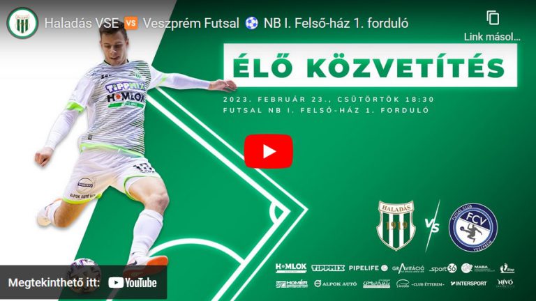 Haladás VSE – Veszprém Futsal Férfi NB I. Felsőház 1. forduló
