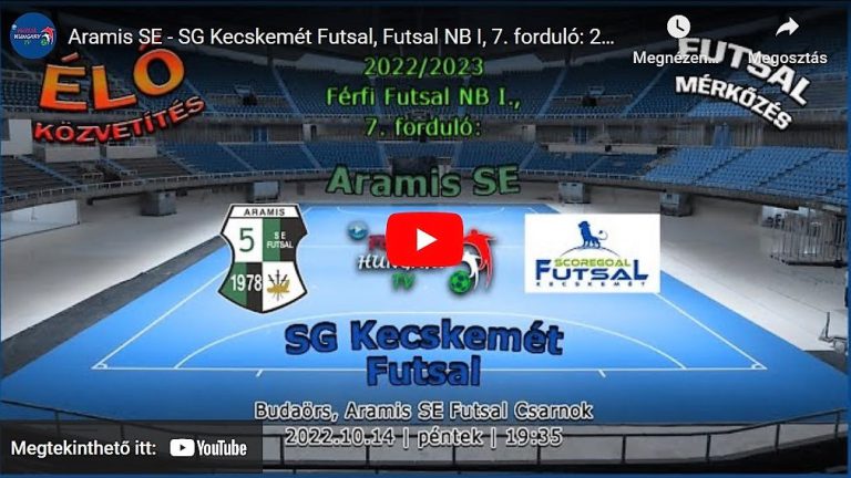 Aramis SE – SG Kecskemét Futsal, Futsal NB I, 10.14. 19:35