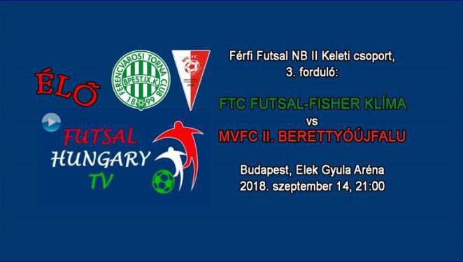 ÉLŐ FTC Futsal – Berettyóújfalu II