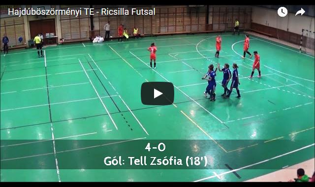 Hajdúböszörményi TE – Ricsilla Futsal Gólösszefoglaló