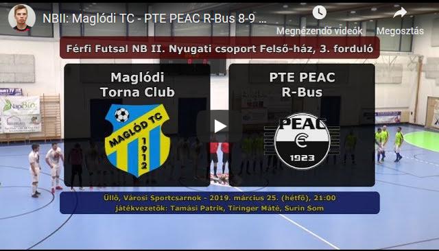Maglódi TC – PTE PEAC R-Bus 8-9 (gólösszefoglaló)