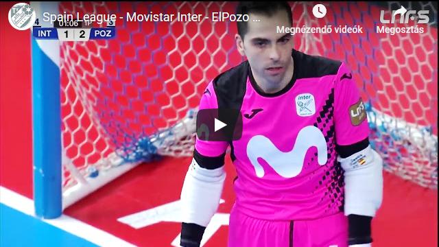 Movistar Inter – ElPozo Murcia 1-3 GÓLÖSSZEFOGLALÓ