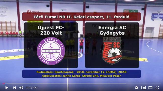 NBII: Újpest FC-220 Volt – Energia SC Gyöngyös 3-2