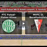 NBII: FTC Futsal-Fisher Klíma – MVFC II. Berettyóújfalu 4-3