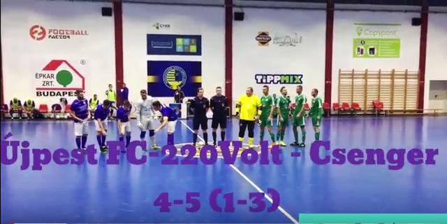 Újpest FC-220Volt – Csenger Futsal 4-5