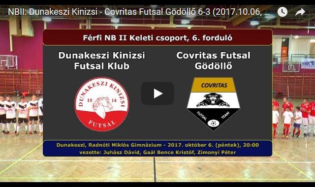 Dunakeszi Kinizsi – Covritas Futsal Gödöllő 6-3