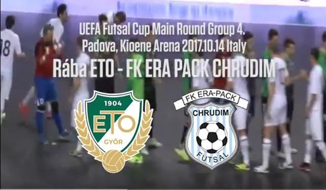 Rába ETO – FK ERA Pack Chrudim 6-4