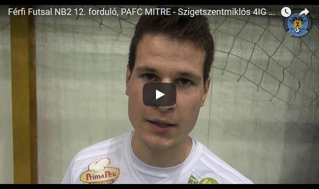 Férfi Futsal NB2 12. forduló, PAFC MITRE – Szigetszentmiklós 4IG Futsal
