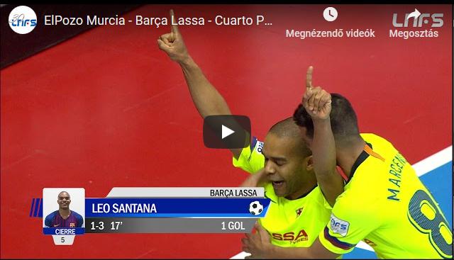ElPozo Murcia – Barça Lassa 3-7, GÓLÖSSZEFOGLALÓ