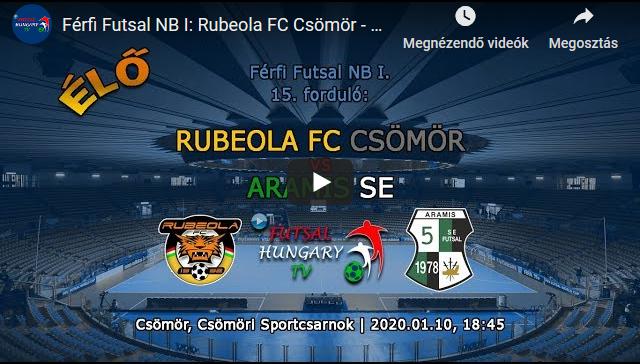 Rubeola FC Csömör – Aramis SE (2020.01.10, stream)