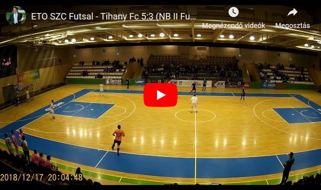 ETO SZC Futsal – Tihany FC 5:3