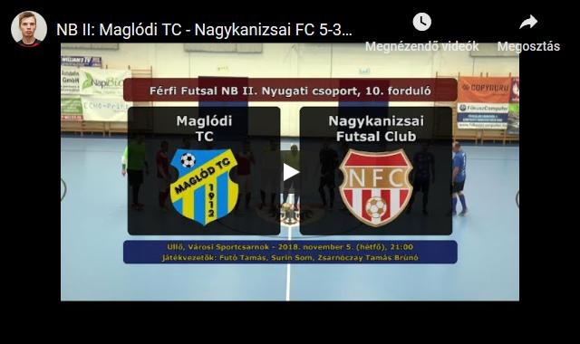 Maglódi TC – Nagykanizsai FC (5-3)