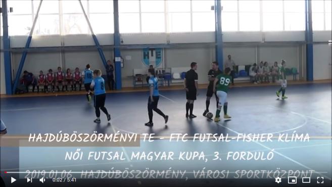 Hajdúböszörményi TE – FTC Női MK Gólösszefoglaló