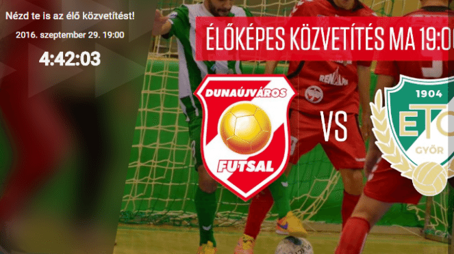 Dunaferr – Rába ETO csúcsrangadó élőben, ma 19:00