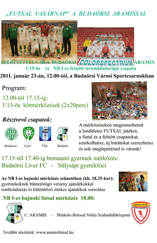 futsal vasárnap
