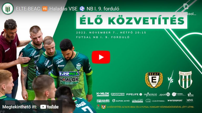 ELTE BEAC – Haladás VSE ffi NB I
