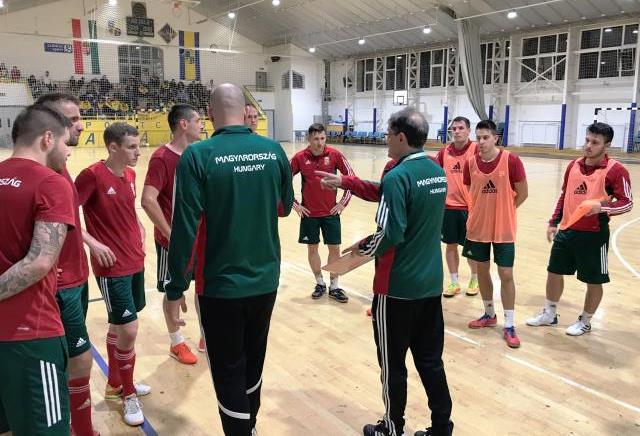 Csömörön edzettt a futsalválogatott
