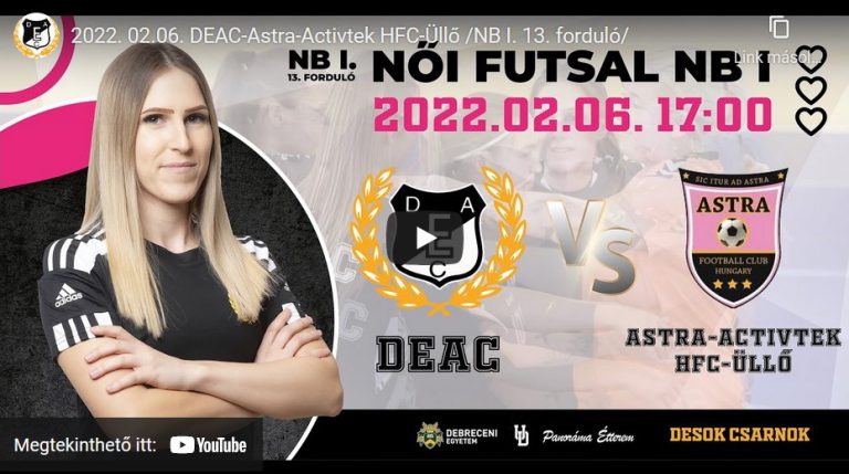 DEAC-Astra-Activtek HFC-Üllő ÉLŐ stream