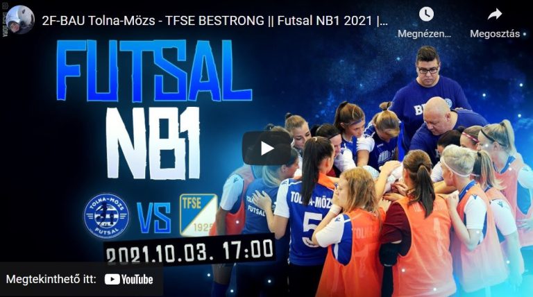 2F-BAU Tolna-Mözs – TFSE BESTRONG  (élő közvetítés)