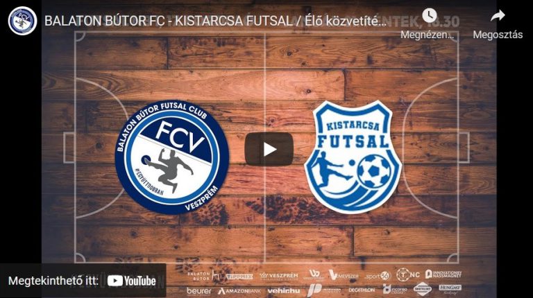 Veszprém Futsal – KISTARCSA FUTSAL / Élő közvetítés 18:30