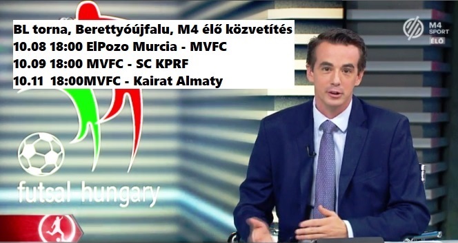 ÉLŐ közvetítések a Futsal Bajnokok Ligájáról