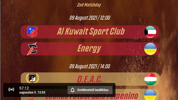LIVE | D.E.A.C. – Leonas Futsal Sala Femenino | Estrellas Cup Futsal