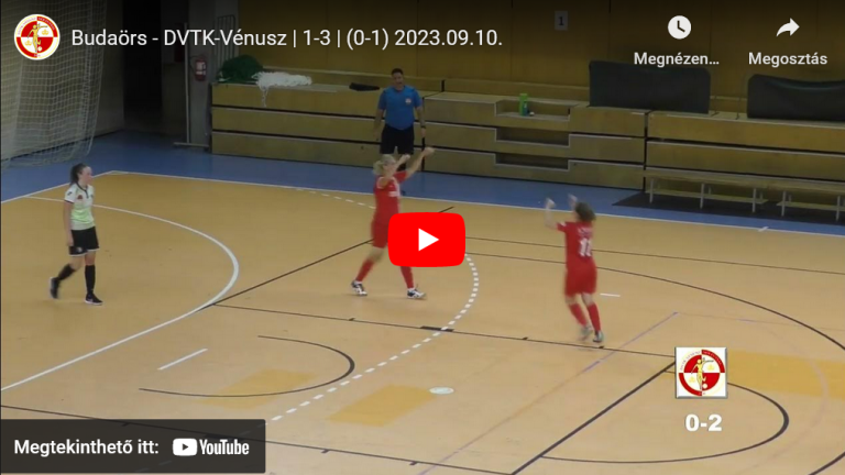 Budaörs – DVTK-Vénusz | 1-3 | (0-1) Gólösszefoglaló