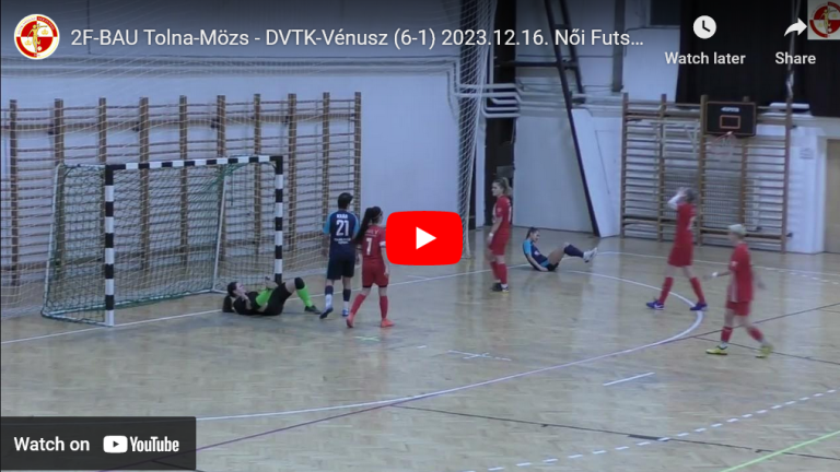 2F-BAU Tolna-Mözs – DVTK-Vénusz (6-1) 2023.12.16.